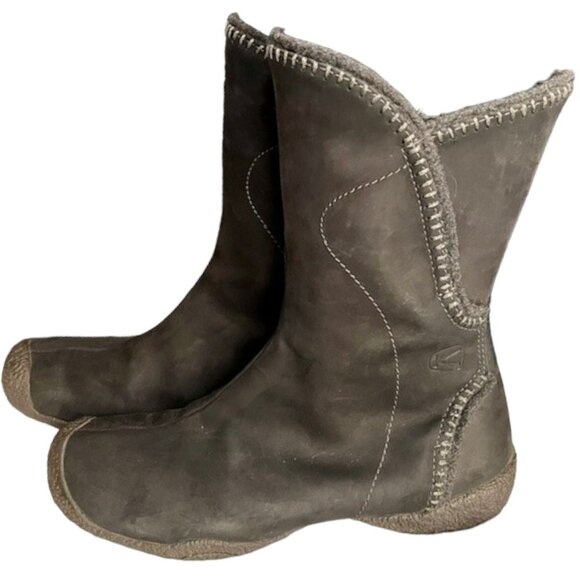 Keen Chamonix Leather Winter Boot - Black - 10 - Picture 2 of 9